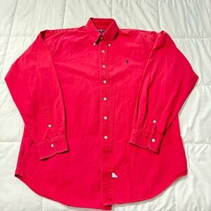 Ralph Lauren Men Red Button Down